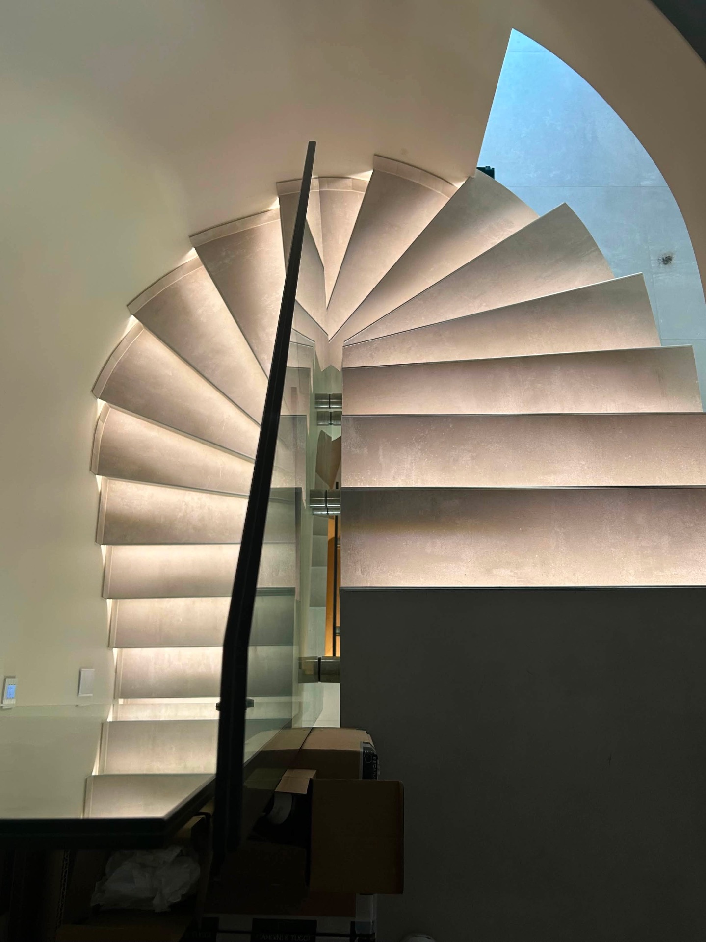 Escalier hélicoïdal — profil