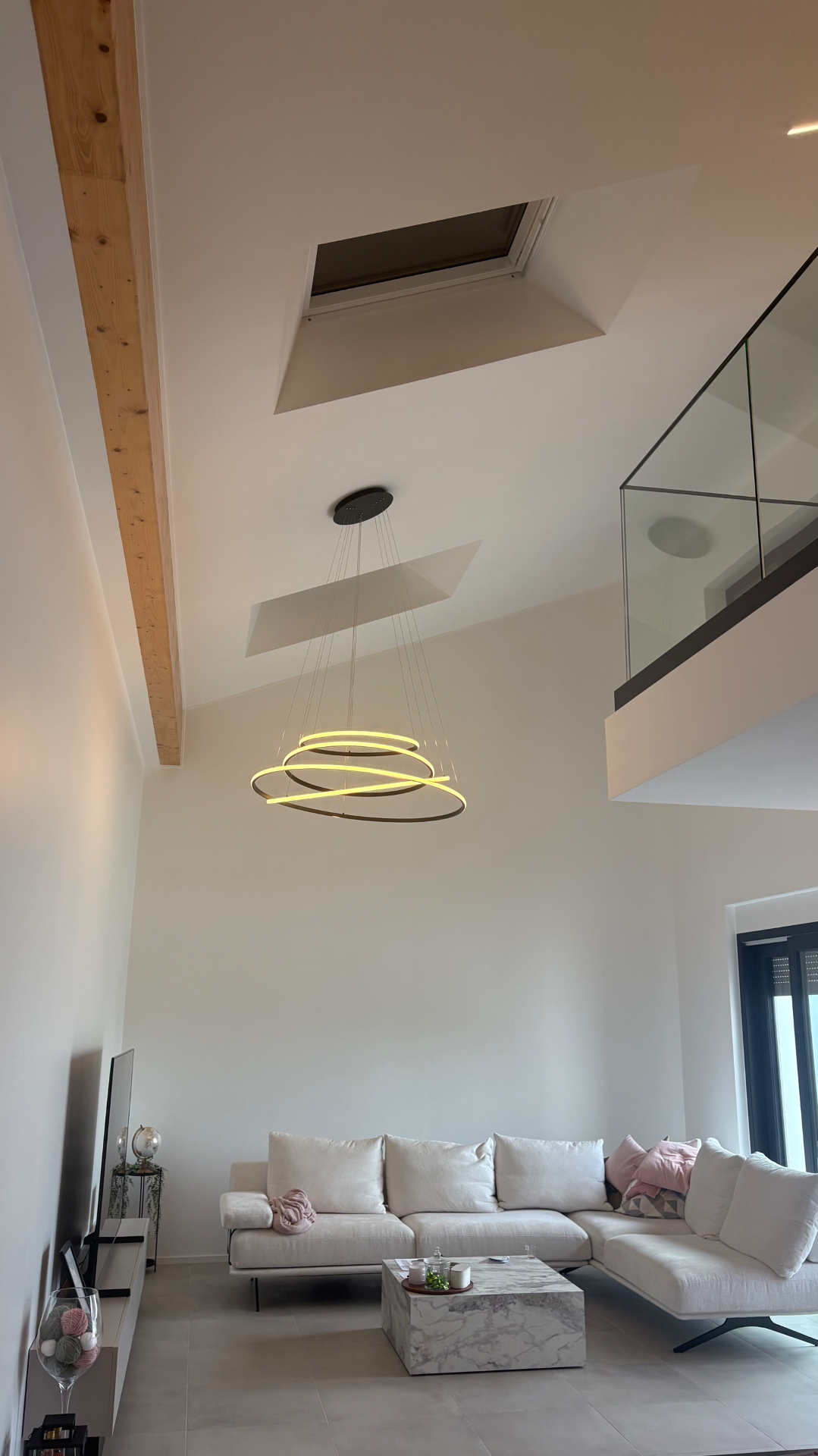 Lustre spiralé LED